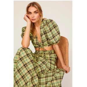 NWT derek lam 10 crosby bella ruched crop top